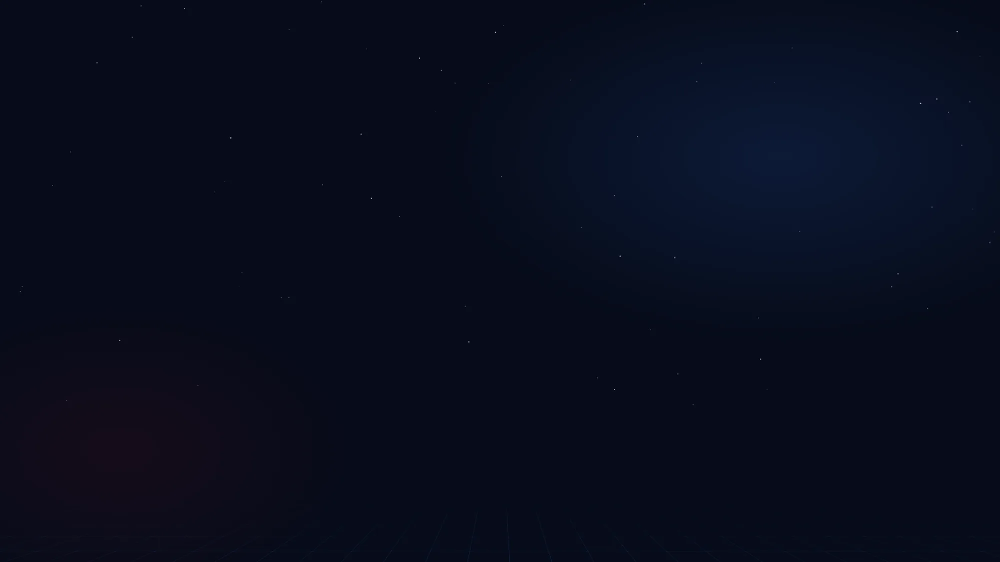 Dark night sky filled with scattered stars and subtle blue tones.